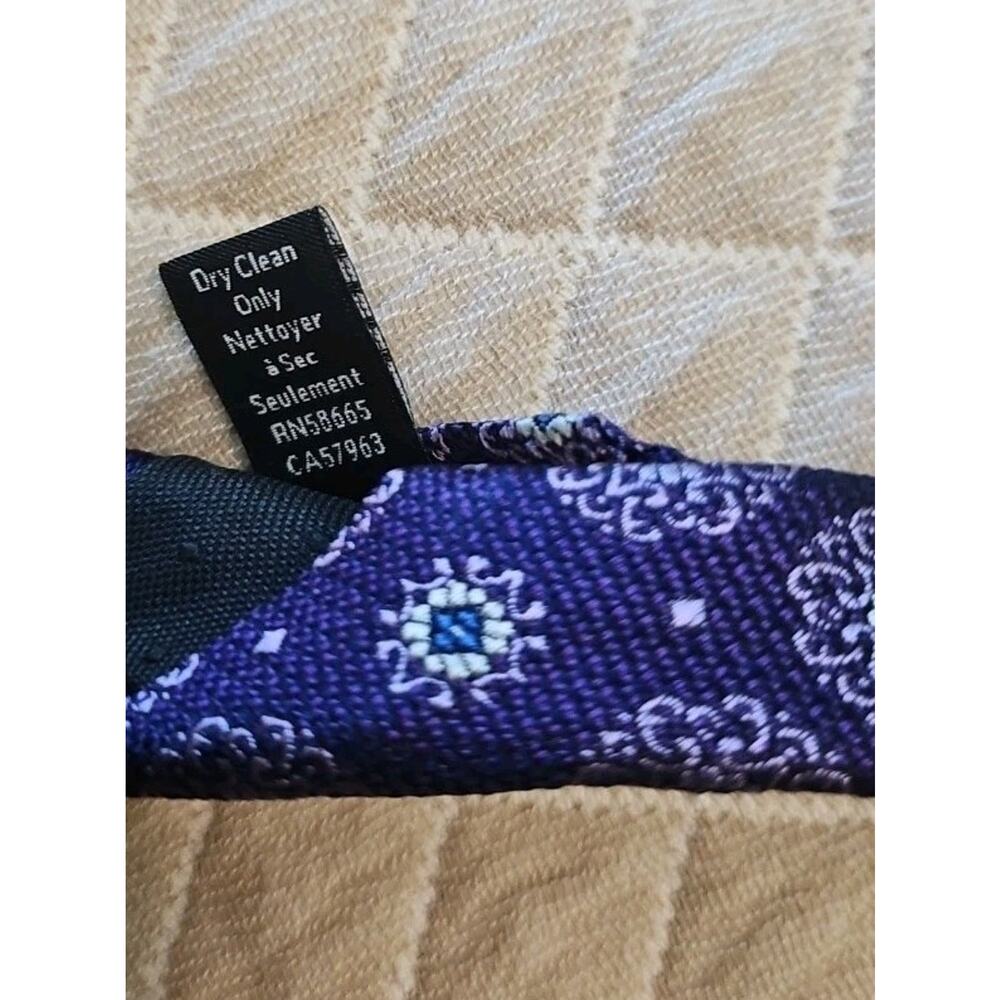 Nordstrom Men's Silk Tie Purple NWT Neck Tie - Picture 6 of 6